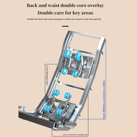 Silla de masaje Shiatsu de lujo 4D de doble núcleo T80S al por mayor, silla de masaje de cuerpo completo para pies Spa Sl Track, silla de masaje de gravedad cero