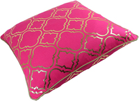 Feuille d'or métallique Marocaine Housse De Coussin 43x43 cm tenir oreiller Canapé coussin Chaud estampage taie d'oreiller
