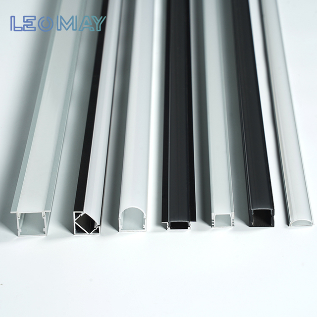 EU in Stock 6000 Series Aluminum Alloy LED Profile Customized Length Ceiling LED Light Bar Extrusion Channel