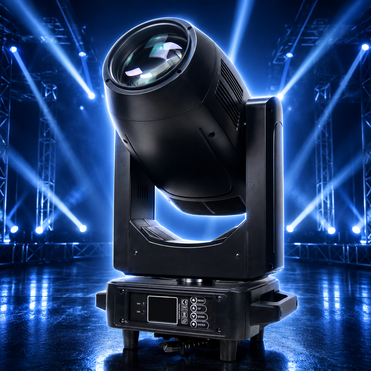 Beam 420 Prism King 420W Moving Head Lights DMX512 IP33 Google Assistant Compatible Stage Lighting Fixture with 2-Year Warranty