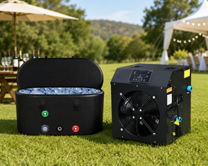 Vanace อุปกรณ์กู้คืนจากกีฬาพร้อม1HP ยูวีโอโซนท่อปั๊มน้ำเย็นแช่อ่างอาบน้ำน้ำแข็งในตัว - Product Image 1