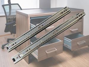 Corredera de tres secciones con rodamiento de bolas GT48 para sistema de cajones, construcción de acero de 1.2 mm - Product Image 6