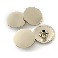Bas prix d'usine en stock boutons pression de couleur nickel métallique de haute qualité de 18mm pour vêtements gants sac chaussures