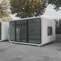 Conteneur extensible 40 pieds 20 pieds de Chine, maison préfabriquée moderne, hôtel, toilettes, villa étanche pour usage commercial et résidentiel