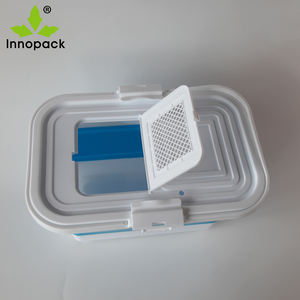 Panier rectangulaire empilable en plastique de qualité alimentaire de 5 gallons et 20 L pour la peinture et l'alimentation. - Product Image 4
