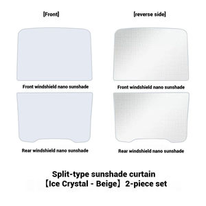 Pare-soleil de voiture rétractable PVC Adsorption électrostatique isolation thermique toit ouvrant parfait pour Tesla modèle Y/3 - Product Image 6