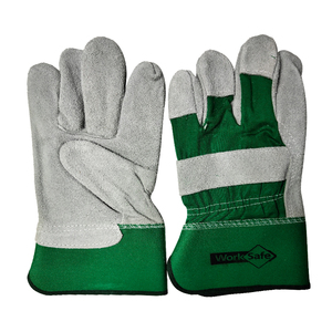 جودة عالية بيع بالجملة مخصص مصنع العرض مزدوج النخيل قفازات السلامة جلد البقر الصف أ/أب/بي سي قفازات العمل - Product Image 4