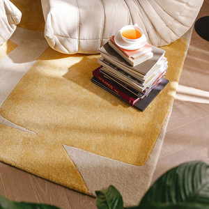 <span class=keywords><strong>Tapis</strong></span> artisanal en soie brute haut de gamme de 13 mm d'épaisseur, motif géométrique <span class=keywords><strong>beige</strong></span>, pour salon, ensembles de <span class=keywords><strong>tapis</strong></span>. - Product Image 5