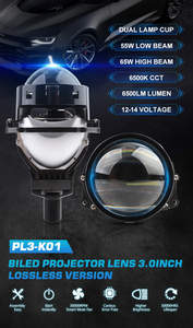 Luz de Estilo para Automóvil, 120 W, 13000 LM, Lente de Proyector BiLed sin Pérdidas, Bombilla LED de 3.0 Pulgadas para Faros Delanteros, Lente de Proyector Bi Led sin Pérdidas - Product Image 2