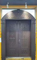 Porte de sécurité double en acier blindé BOCHARM, avec serrure traditionnelle sculptée en nuage doré, pour villa et maison