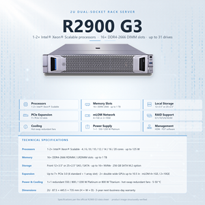 Serveur Rack 2U d'occasion R2900 G3, double processeur, DDR4, pour appareils, graphismes, pare-feu, cartes réseau, NAS, IT * Le R2900 G3 est un serveur 2U - Product Image 2