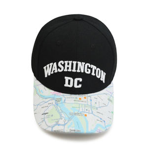 Gorra con Visera Curva y Estampado de Mapa Divertido, Logotipo Personalizado, Estilo Deportivo Urbano, Sombrero de Viaje para Verano - Product Image 5