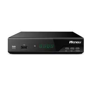 Sintonizador digital hd dvbt2, decodificador terrestrial dtt hd com display usb play gravador imagem DVB-T2