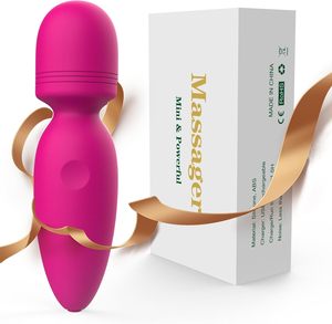 Vibrateur puissant rechargeable par USB pour femmes, baguette vibrante clitoridienne avec 10 modes de vibration, étanche IPX7, mini <span class=keywords><strong>sex</strong></span> toy - Product Image 1