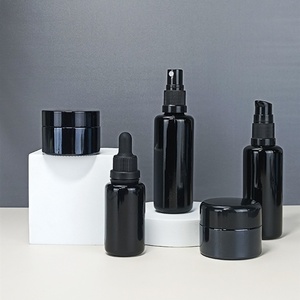 Frascos de Vidrio Violeta de Boca Ancha de 8oz 250ml para Crema Facial Cosmética, Frascos de Vidrio Negro de 2 Oz 4 Oz 8 Oz 5g 10g 15g 30g 100g 150g 250g - Product Image 4