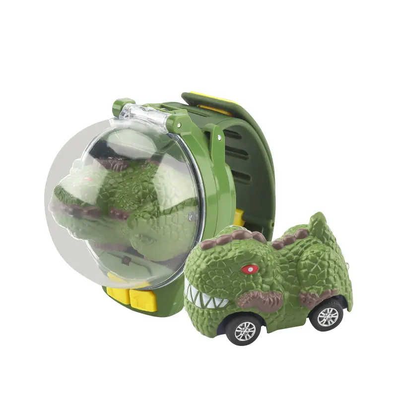 Hohujoy mini car watch remote control alloy dinosaur car toy mini rc racing die cast car