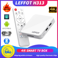 Android TV Box LEEFOT H313 Android 14.0 con WiFi6, Quad Core, 4K HDR y Reproductor