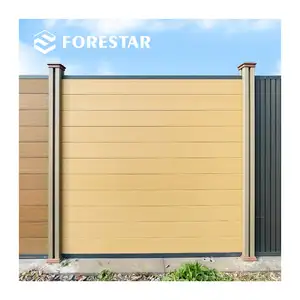 Easy Installation High Quality Privacy Screen Fence Wpc Fence Boards Home Yard Garden Decorative Composite Fence Panels