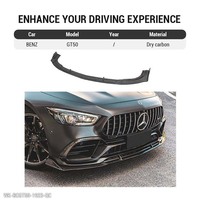 Kit carrosserie pour pièces automobiles, séparateur de pare-chocs, lèvre avant en carbone sec pour AMG GT Benz Gt43 Gt50 Gt53 Gt63 4 portes 2019 et plus
