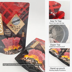 Custom Emballage Plastique Personnalis Avec Logo Beef Jerky <b>Packaging</b> <b>Bags</b> Pouch Beef Package <b>Bags</b> - Product Image 6