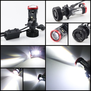 Phares de voiture LED H4 PEL, lentille de projecteur mini H4 Hi Lo, ampoules de phare de voiture 10000lm, lumière focalisée, nouveau modèle Y6 <span class=keywords><strong>Y7</strong></span> - Product Image 3