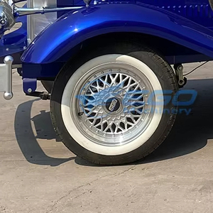 Voiture électrique rétro classique vintage pas chère, véhicule ancien de haute qualité, voiture vintage bleue à vendre - Product Image 6