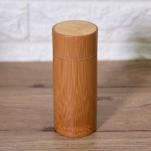 Tre Vòng Ống Trà Canister Xách Tay Trà Bằng Gỗ Hộp Lưu Trữ Với Nắp <span class=keywords><strong>Handmade</strong></span> Cà Phê Đậu Chủ Tiện Ích Chai <span class=keywords><strong>Container</strong></span> - Product Image 6