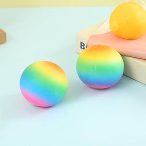 Balle anti-stress souple arc-en-ciel transfrontalière, balle colorée marbrée créative, vente en gros de jouets souples pour le bureau - Product Image 4