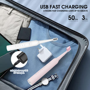 <span class=keywords><strong>2026</strong></span>年批发旅行用充电式电动牙刷带旅行盒2个刷头 - Product Image 3