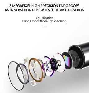 Pour <span class=keywords><strong>Bebird</strong></span> WiFi R1WiFi Otoscope sans fil Earpick avec lumière LED Outil de suppression de cire de nettoyage d'oreille économique - Product Image 4