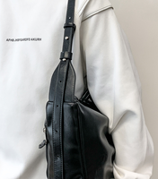 Nouveau Sac Bandoulière Homme Tendance 2026 Style Décontracté Grande Capacité – Sac de Shopping Souple et Décontracté