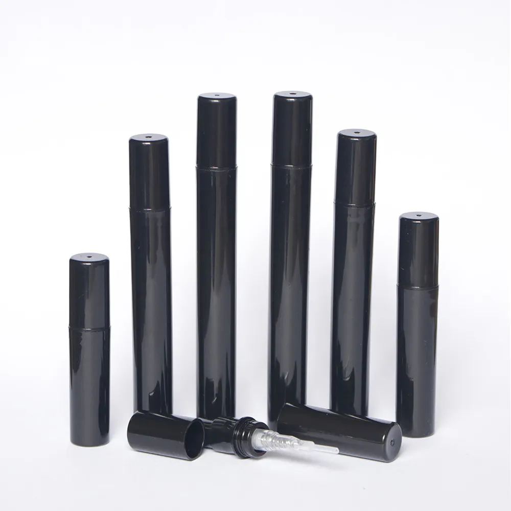 Черная пустая портативная тестовая мини-трубка MUB 2 мл 3 мл 4 мл 5 мл, флаконы для образцов с распылителем, пластиковая духовая ручка с распылителями