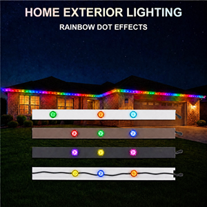 Lumières de Noël LED RGBW 30 mm UCS2904 pour extérieur, permanentes, avec contrôleur intelligent par application, 12V 24V 36V - Product Image 1