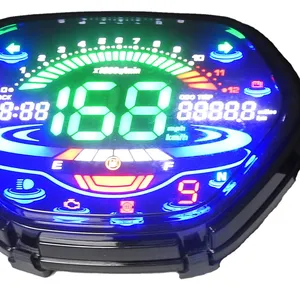 Inductive gasoline engine tach hour meter tachometer wave 100 digital waterproof motorcycle LED instrument