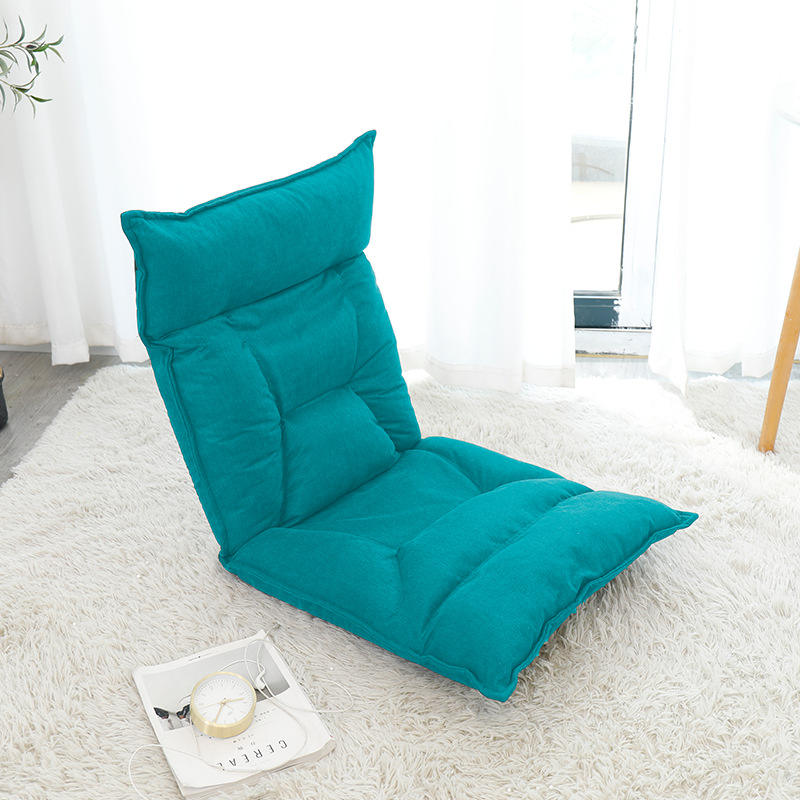 ผ้าฝ้ายและผ้าลินิน สีฟ้าทะเล มาพร้อมถุงเก็บของ