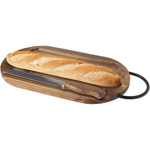 Tavola di legno di Acacia di prestigio con coltello per la cottura del pane e gli strumenti di pasticceria - Product Image 1