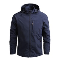 Blousons Bomber Légers d'Hiver pour Hommes, Résistants à l'Eau, Coupe-Vent Décontractés d'Automne, Matelassés, Entièrement Zippés, Imperméables, à Capuche pour le Travail