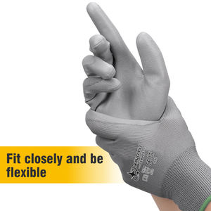 XINGYU Guantes De Trabajo De Poliéster PU 13G Personalizados Con Logo Guantes De Trabajo Equipo De Protección Personal Guantes De Trabajo De Seguridad PU - Product Image 6