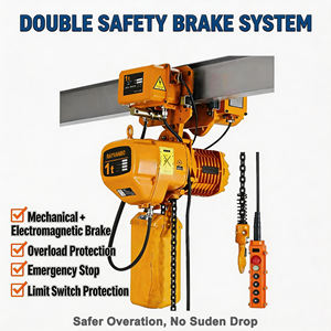 Carretilla tipo gancho de aplicación amplia tipo HHBB polipasto eléctrico Chian 0.5Ton 1Ton <span class=keywords><strong>2</strong></span> Ton 3 Ton 5 Ton 7,5 Ton 10 Ton - Product Image 4