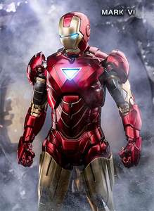 Figurines d'<span class=keywords><strong>action</strong></span> Iron Man de 7 pouces de Zd Toys, édition du 10e anniversaire de Marvel - Version lumineuse - Lumière dans la poitrine (LED MK6) <span class=keywords><strong>à</strong></span> l'échelle 1/10 - Product Image 6