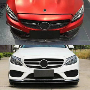 Pour Classe C W205 4DR Style Lèvre avant en fibre de carbone 2015-2021 - Product Image 3