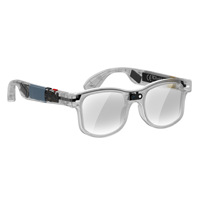 Gafas Inteligentes con IA, Cámara y Audio, con Asistente de Voz, Traducción en Tiempo Real, Audio de Oreja Abierta para Vlogging, Viajes, Negocios