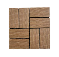 Moderne WPC-Terrassendielen Ineinandergreifende Gebürstete Wasserdichte Umweltfreundliche Verbundholz-Bodenbeläge Terrassenplatten für den Außenbereich