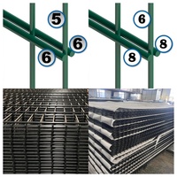 Clôture de sécurité robuste en tubes d'acier 3D à double fil, revêtement poudré, écologique, facile à assembler pour villas, maisons et jardins