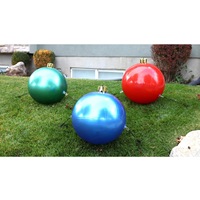 65cm extérieur PVC décorations de noël cour gonflable boules de noël pour noël vacances arbre ornements pelouse porche décor