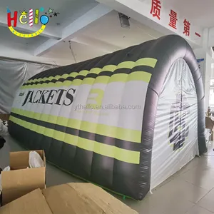 Inflatable bóng đá đường hầm/quảng cáo triển lãm thương mại lều với rèm cửa