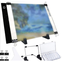 Bloc-notes de dessin A4 Led Light Luminous Board Artist Tracing Tattoo Table Pad Tracing Board Light Box Pad