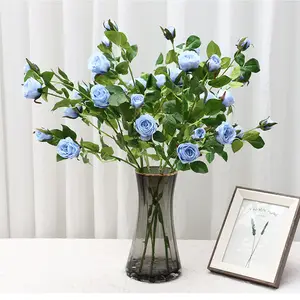 Wholesale New Artificial Flower Heads Wholesale Artificial Flower Rose Flower For Wedding Decoration
