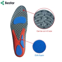 Semelle intérieure en mousse de PU EVA avec logo personnalisé, respirante et antichoc, anti-douleur au pied, confortable, pour soutenir la voûte plantaire.