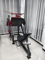 Machine à Squat Inclinée à 45 Degrés à Charge par Disques, Conception Ergonomique à Levier, Équipement Commercial de Musculation des Jambes Direct Usine